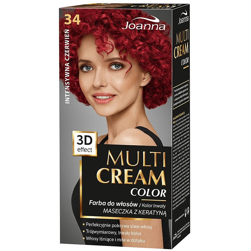 JOANNA Multi Cream Color, Farba do Włosów, 33 Naturalny Blond