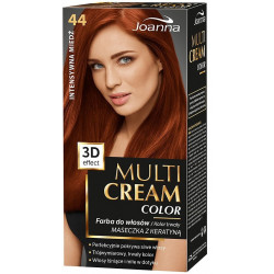 JOANNA Multi Cream Color, Farba do Włosów, 43 Płomienny Rudy