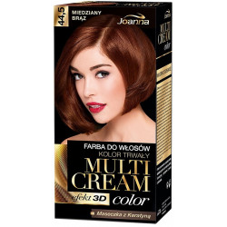 JOANNA Multi Cream Color, Farba do Włosów, 40 Cynamonowy Brąz